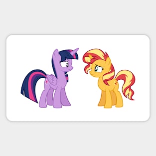 Pony Twilight and Sunset 3 alternate Magnet